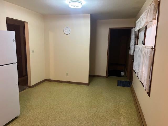 empty room featuring visible vents and baseboards