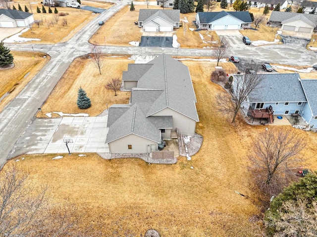 drone / aerial view featuring a residential view