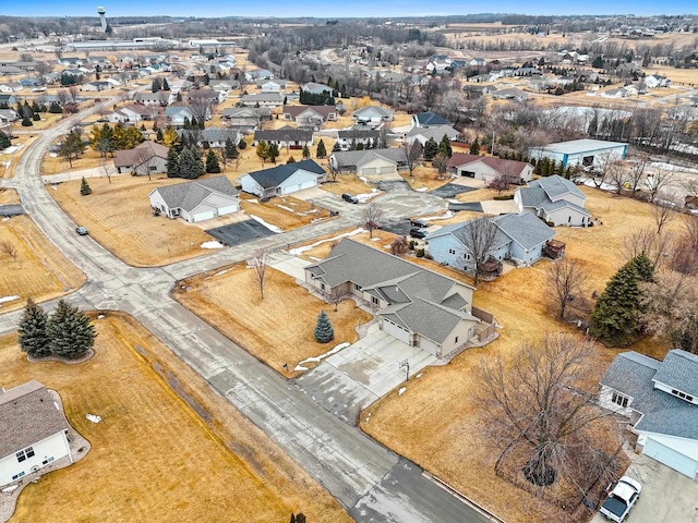 aerial view featuring a residential view