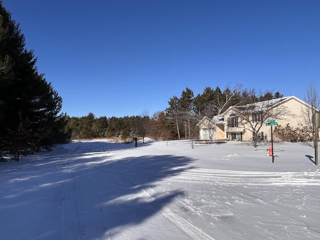 view of snowy yard