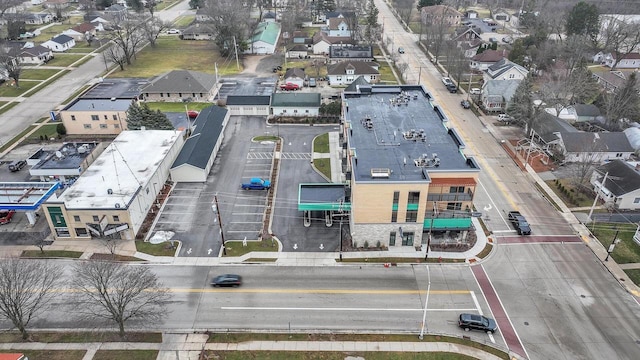 aerial view featuring a residential view