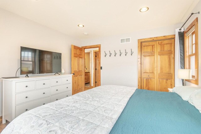 W5611 32nd St, New Lisbon, WI 53950 - bedroom with recessed lighting and visible vents