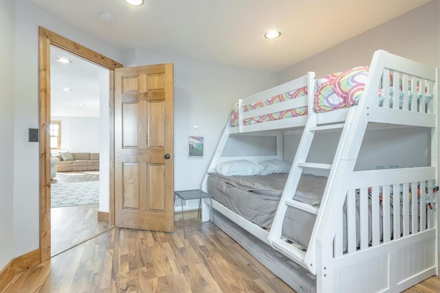 W5611 32nd St, New Lisbon, WI 53950 - bedroom featuring recessed lighting and wood finished floors