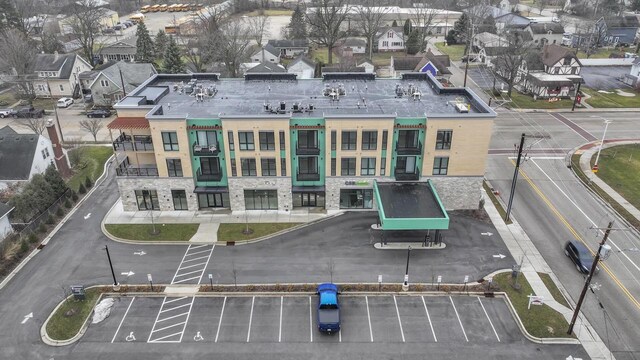 500 E Main St Unit 203, Waterford, WI 53185 - drone / aerial view with a residential view