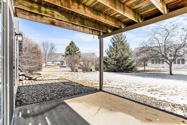 view of patio / terrace with volleyball court