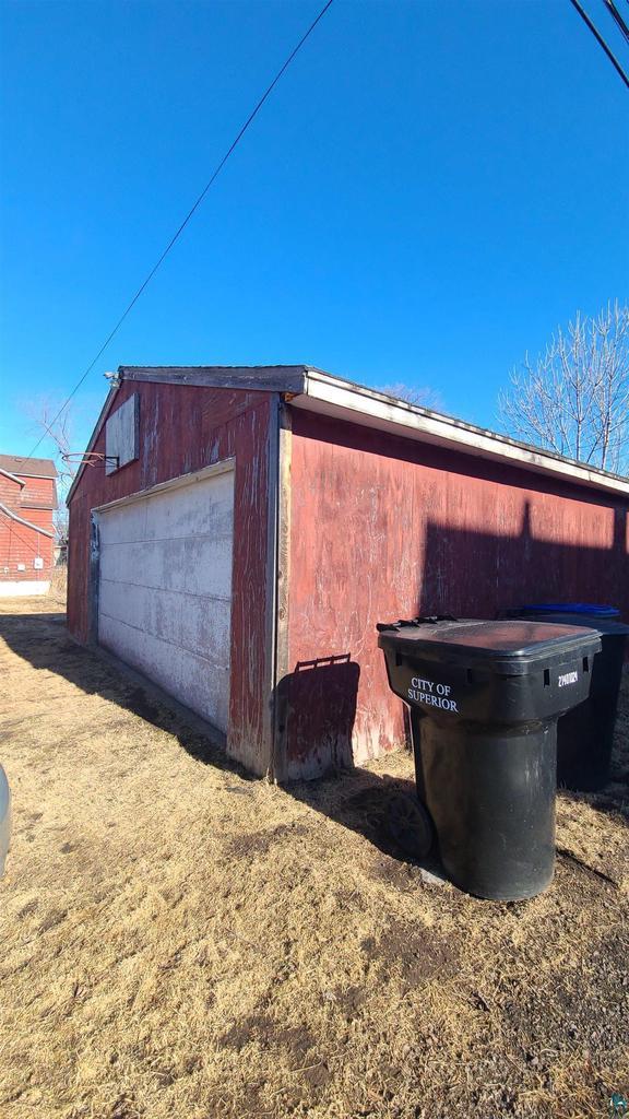 exterior space with an outdoor structure