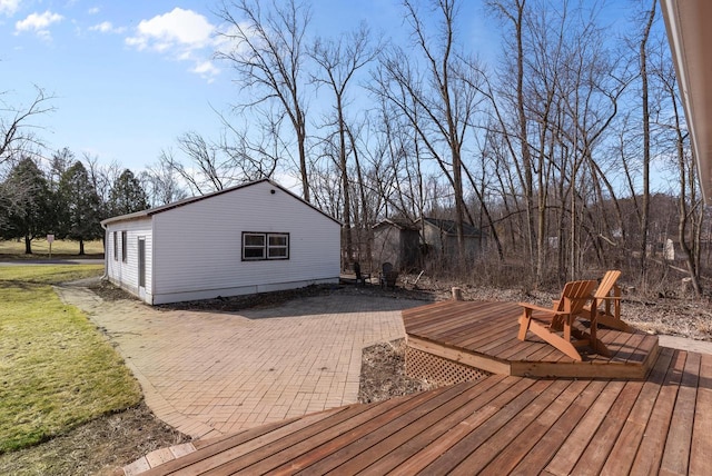 deck with a patio area