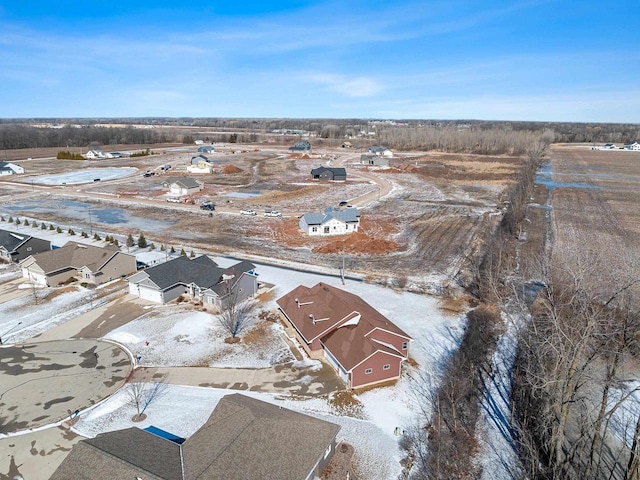 aerial view featuring a residential view