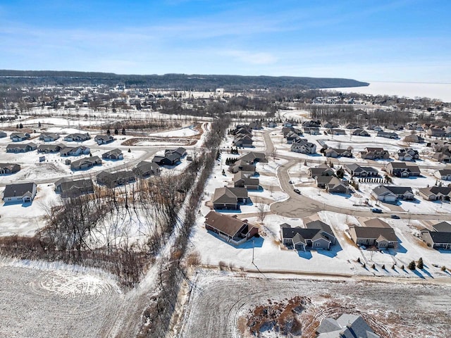 drone / aerial view featuring a residential view