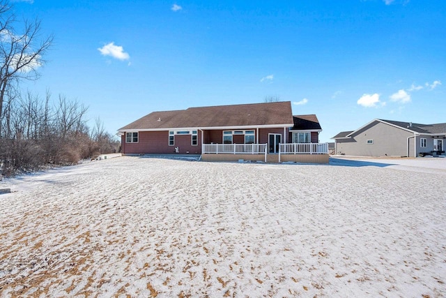 view of rear view of property