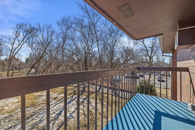 balcony with visible vents