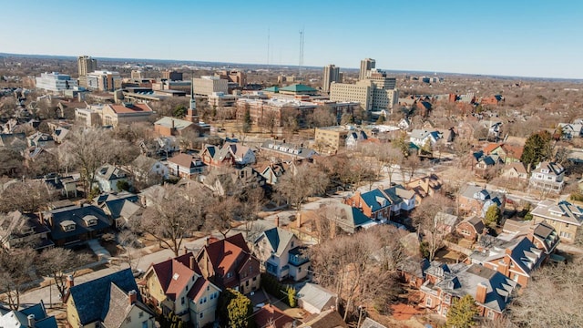 aerial view featuring a residential view