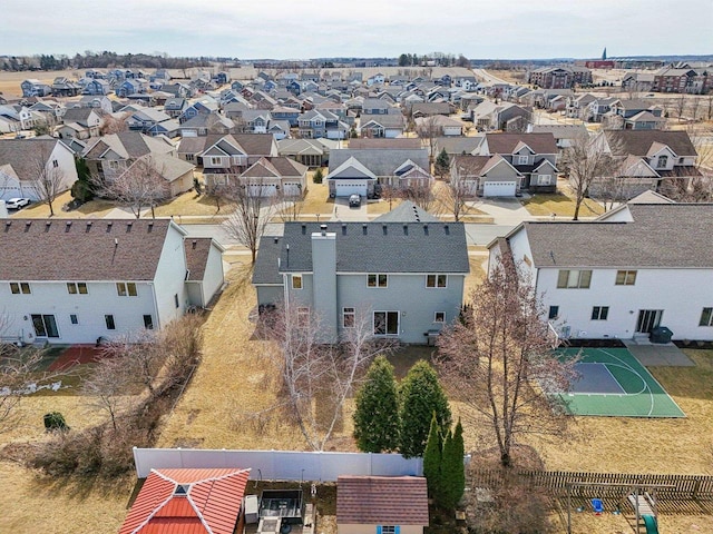 bird's eye view featuring a residential view