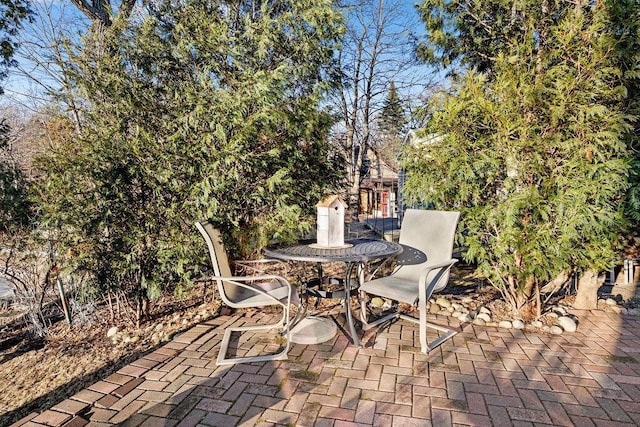 view of patio / terrace featuring outdoor dining area