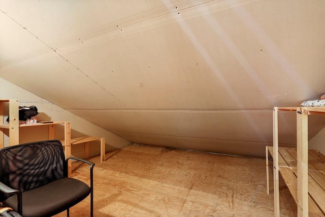 bonus room featuring lofted ceiling