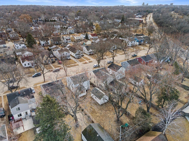 birds eye view of property featuring a residential view