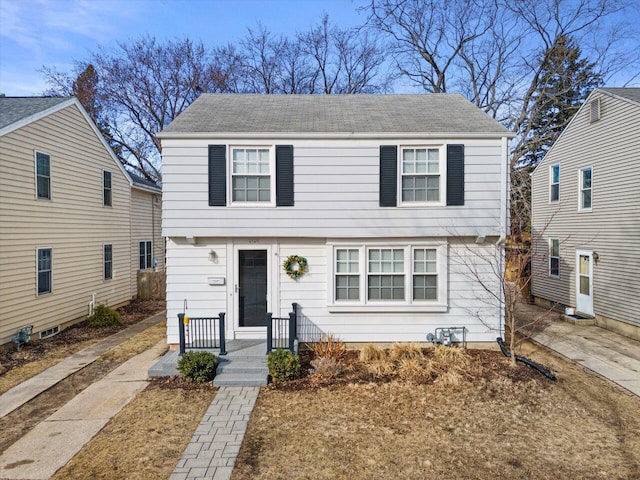 view of colonial inspired home