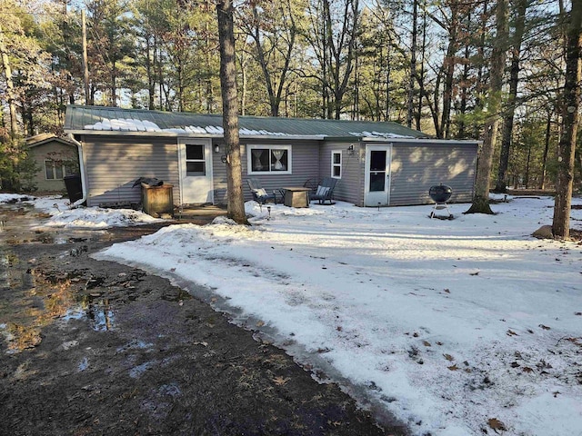 view of front of home with metal roof