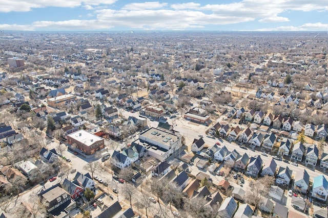 aerial view featuring a residential view