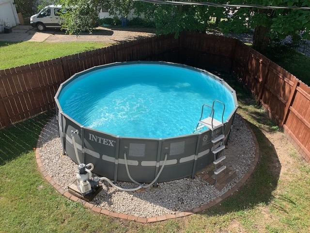 view of pool featuring a fenced backyard