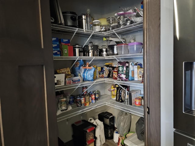 view of pantry