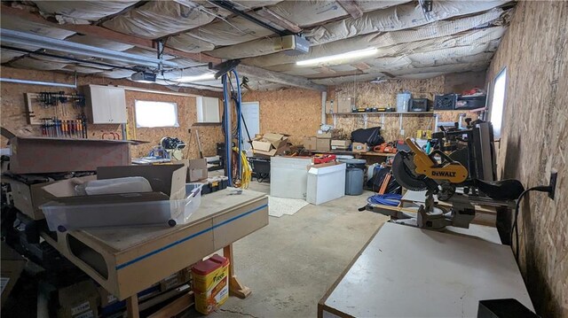 14091 W County Highway B, Hayward, WI 54843 - basement featuring a workshop area