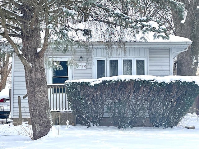 view of front of home featuring board and batten siding