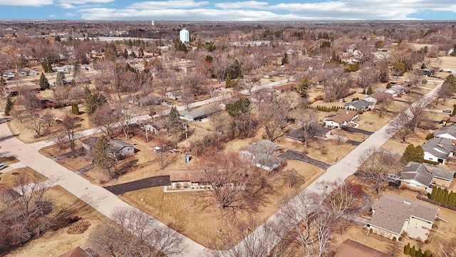 drone / aerial view with a residential view