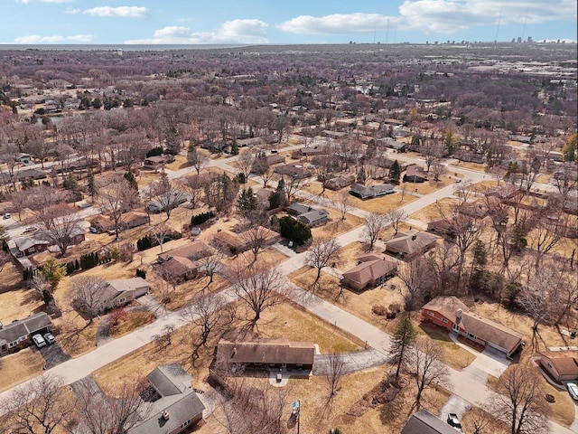 birds eye view of property