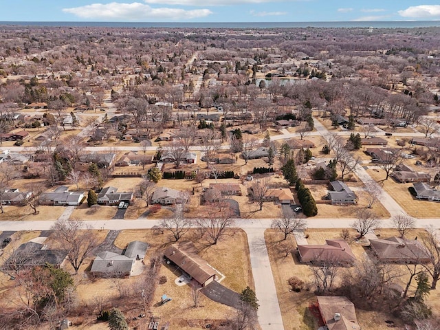 aerial view featuring a residential view