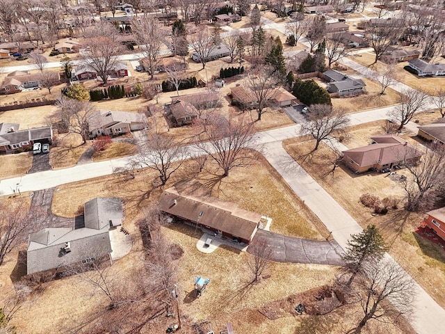 aerial view featuring a residential view