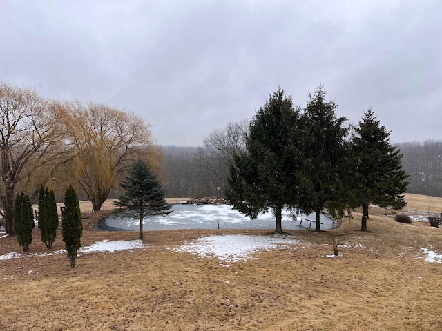 view of yard featuring a rural view