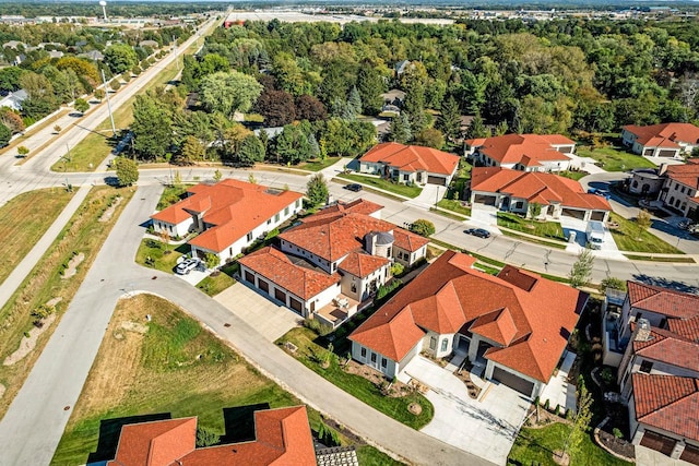 bird's eye view featuring a residential view