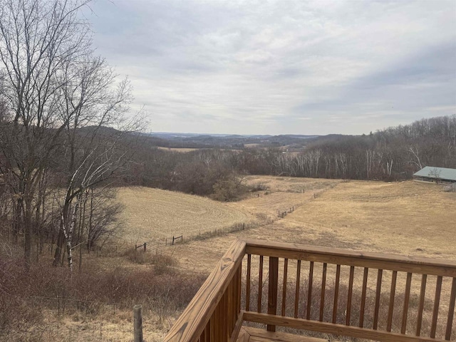 property view of mountains with a rural view