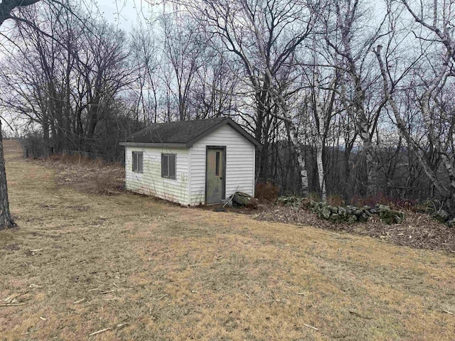 view of outbuilding featuring an outdoor structure