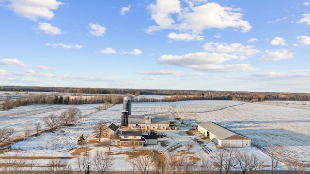 exterior space featuring a rural view and a dock