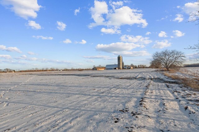 view of street featuring a rural view