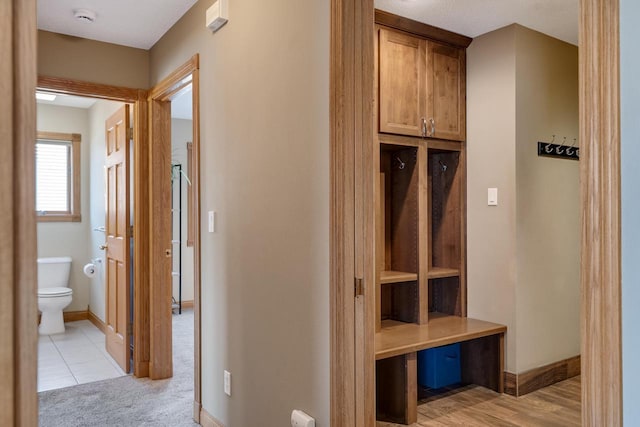 mudroom with baseboards