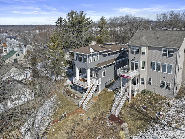 birds eye view of property