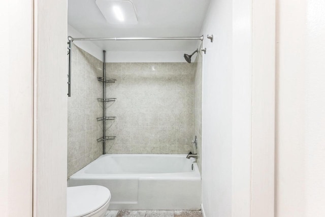 full bathroom with shower / washtub combination and toilet