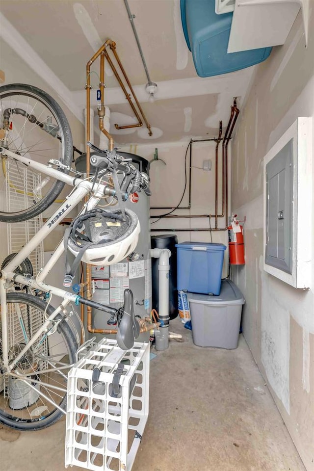 utility room with electric panel