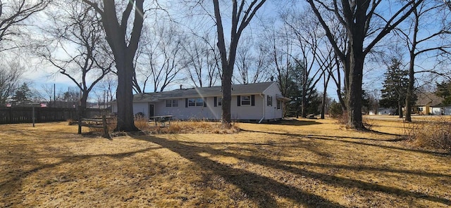 exterior space with fence