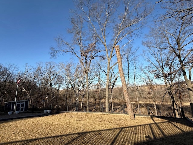 view of yard featuring a deck