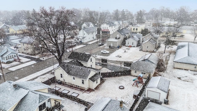 birds eye view of property featuring a residential view