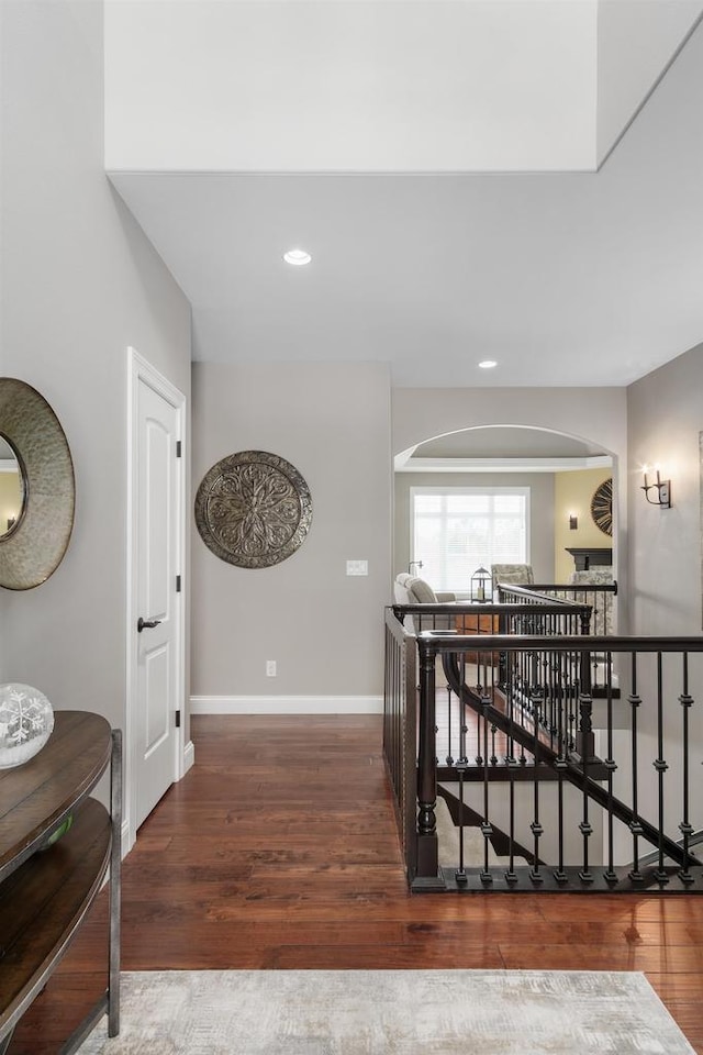784 Westbridge Trl, Waunakee, WI 53597 - corridor with recessed lighting, baseboards, and wood finished floors
