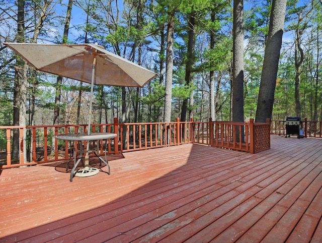 W3864 W Lemonweir Ct, Mauston, WI 53948 - deck featuring area for grilling