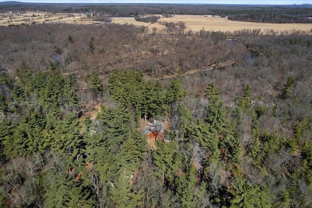 W3864 W Lemonweir Ct, Mauston, WI 53948 - bird's eye view with a wooded view