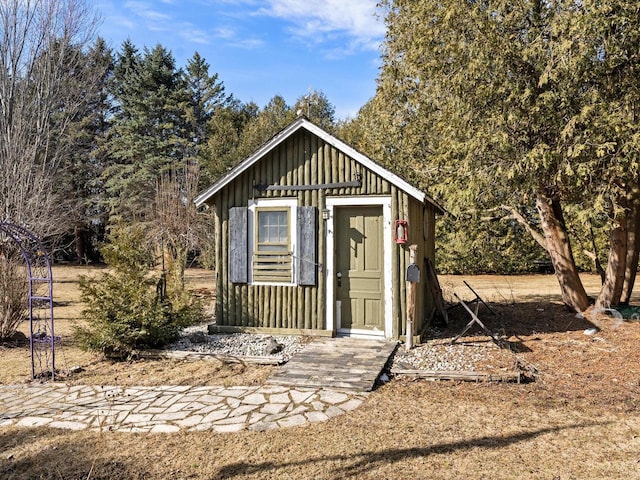 view of outbuilding with an outdoor structure