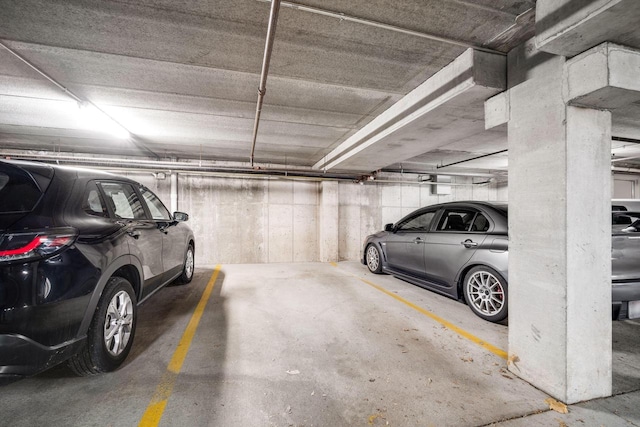 view of parking deck