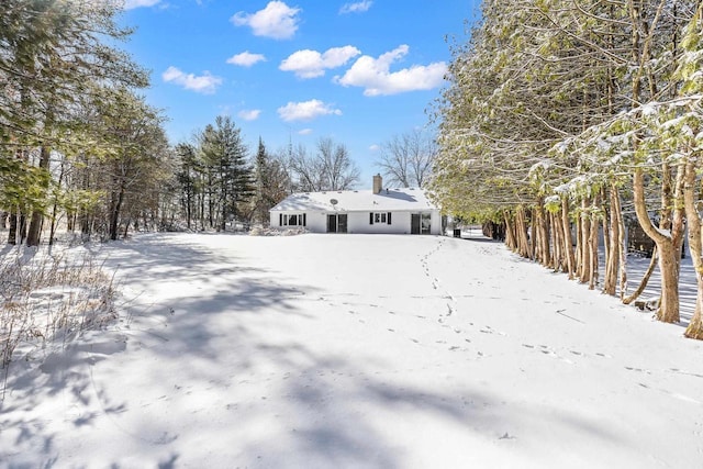 view of snowy yard